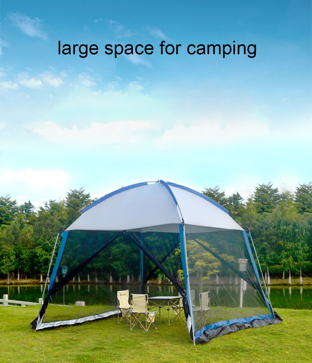 Cheap Goat Tents Outdoor Large Camping Tent Canopy 5 8 Person Family Party Travel Hiking Picnic Sun Shelter Awning Anti mosquito Mesh Protable Tents 